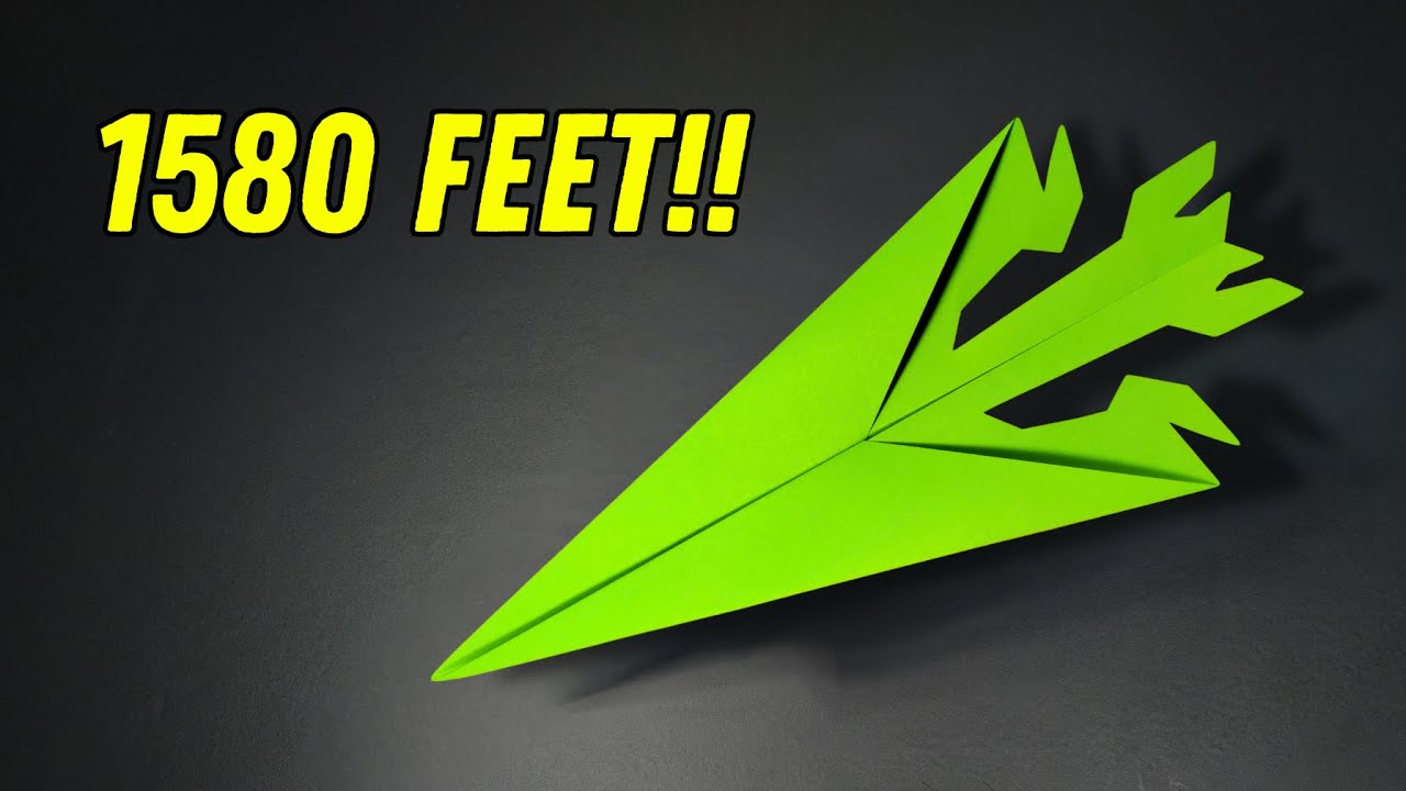 Cómo hacer un avión de papel que vuele alto hasta 1.580 pies