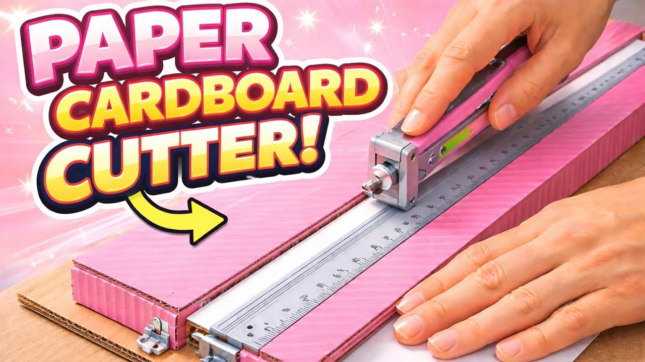 paper cutter 😍 / Diy paper cutter with cardboard/Easy craft idea💡/Handmade crafts 🤩