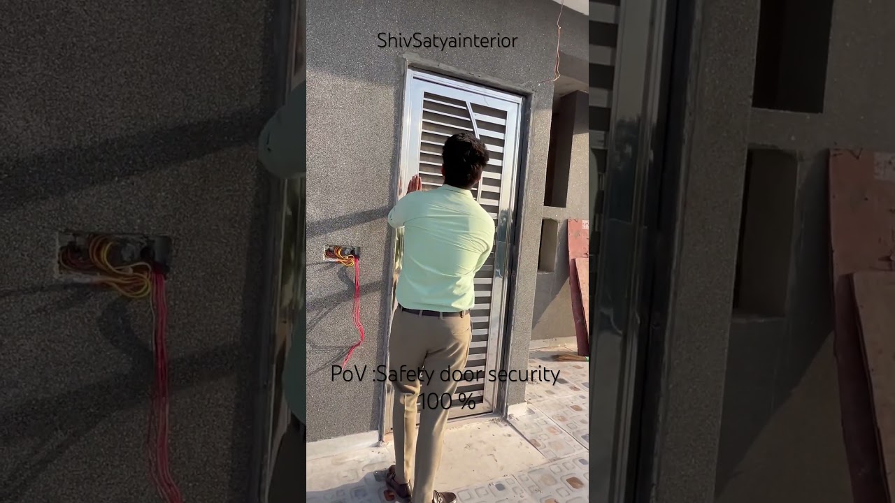 Safety door for security purpose  #interiordesign #seferiye #wardrobe #noida ￼