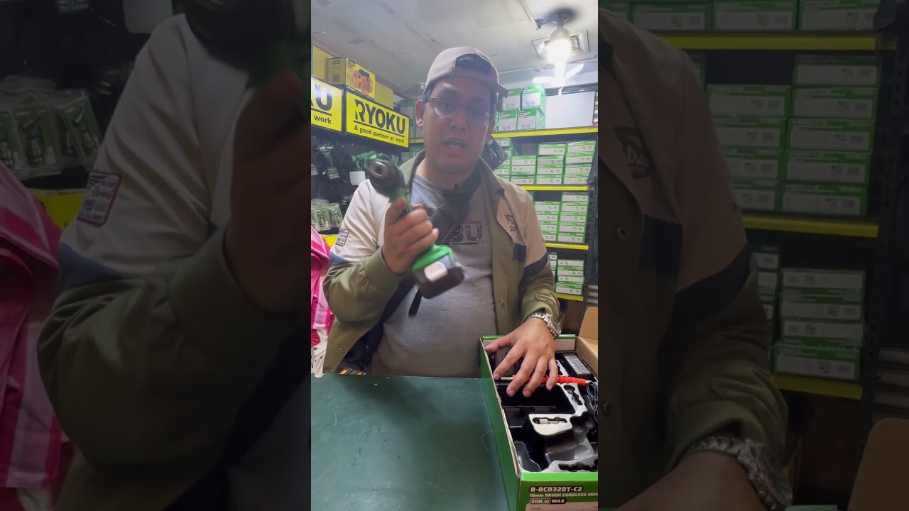 Ryoku cordless drill 10mm hammer carbon for only 850 sa Qq mall Quiapo back entrance