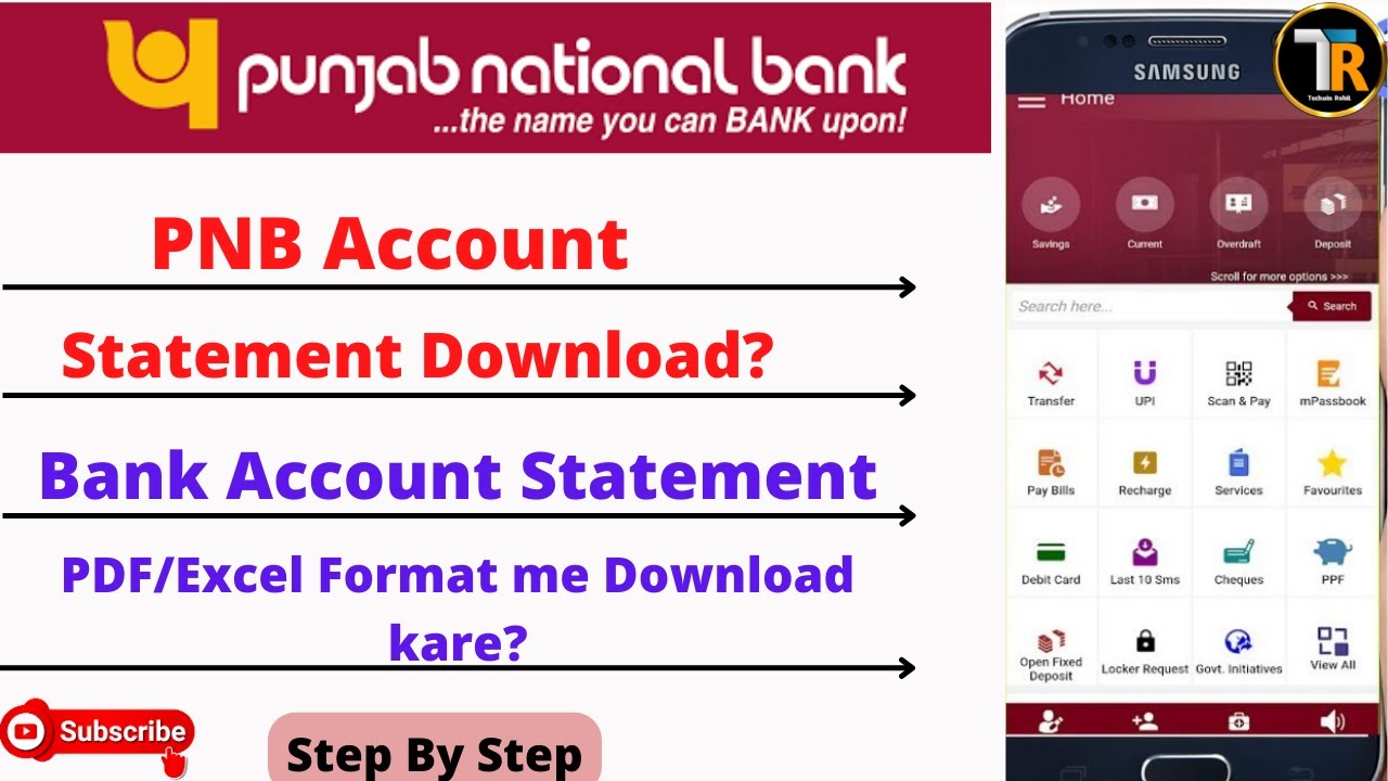 PNB Account Statement Download | PNB ONE se statement kaise nikale | PNB Statement PDF Password