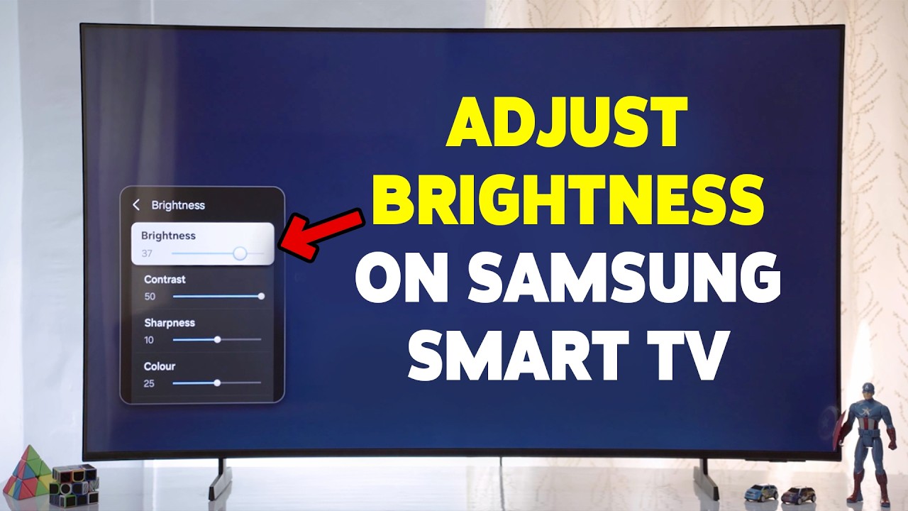 Как отрегулировать яркость на смарт-телевизоре Samsung | Как исправить слишком темный или слишком...
