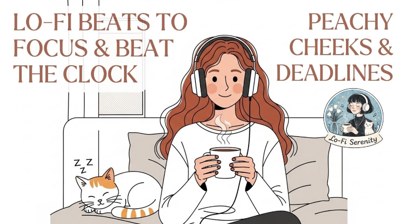 Peachy Cheeks & Deadlines 🎧 Lo-fi Beats to Focus & Beat the Clock