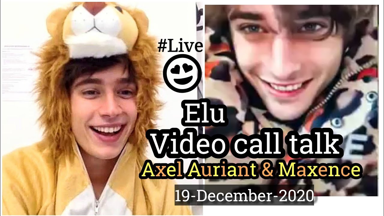Axel & Maxence zoom video call talk19-12-20 @dreamitson 