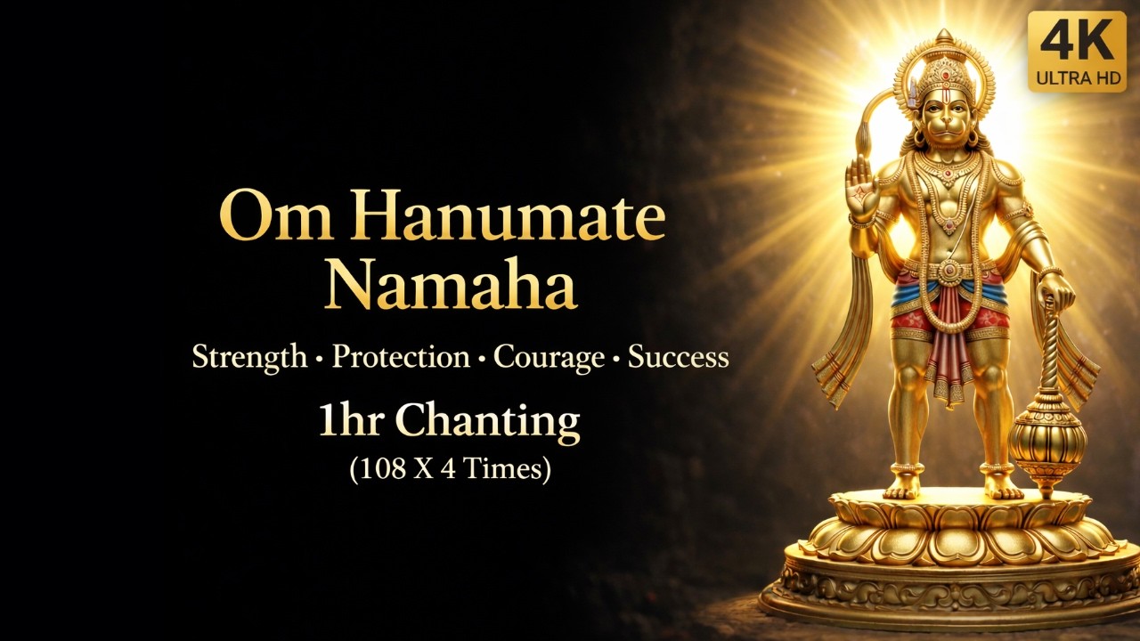 Om Hanumate Namaha | 1 Hour Powerful Hanuman Mantra Chanting | Strength • Protection • Courage