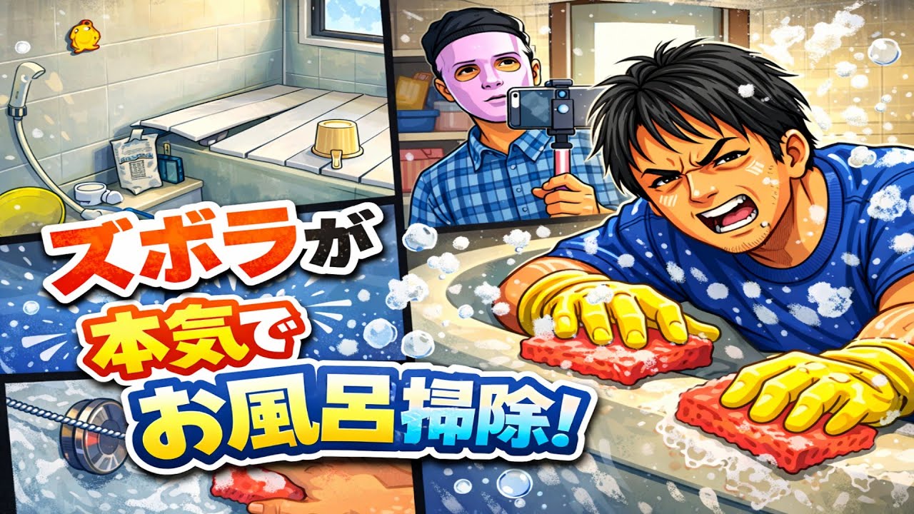 【閲覧注意？】ズボラが本気出してお風呂掃除したらこうなった