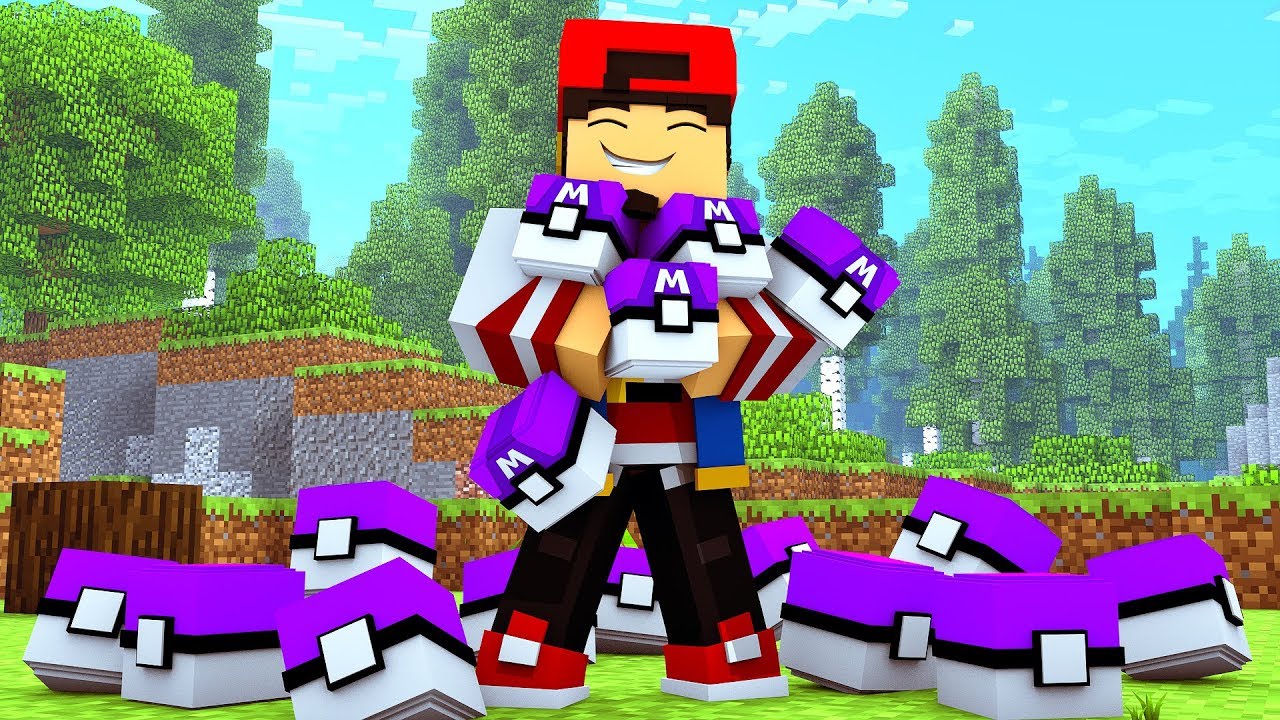Minecraft: LUCKYPIXELMON & MASTERBALL - POKEMON #35 ‹ EduKof Games ›