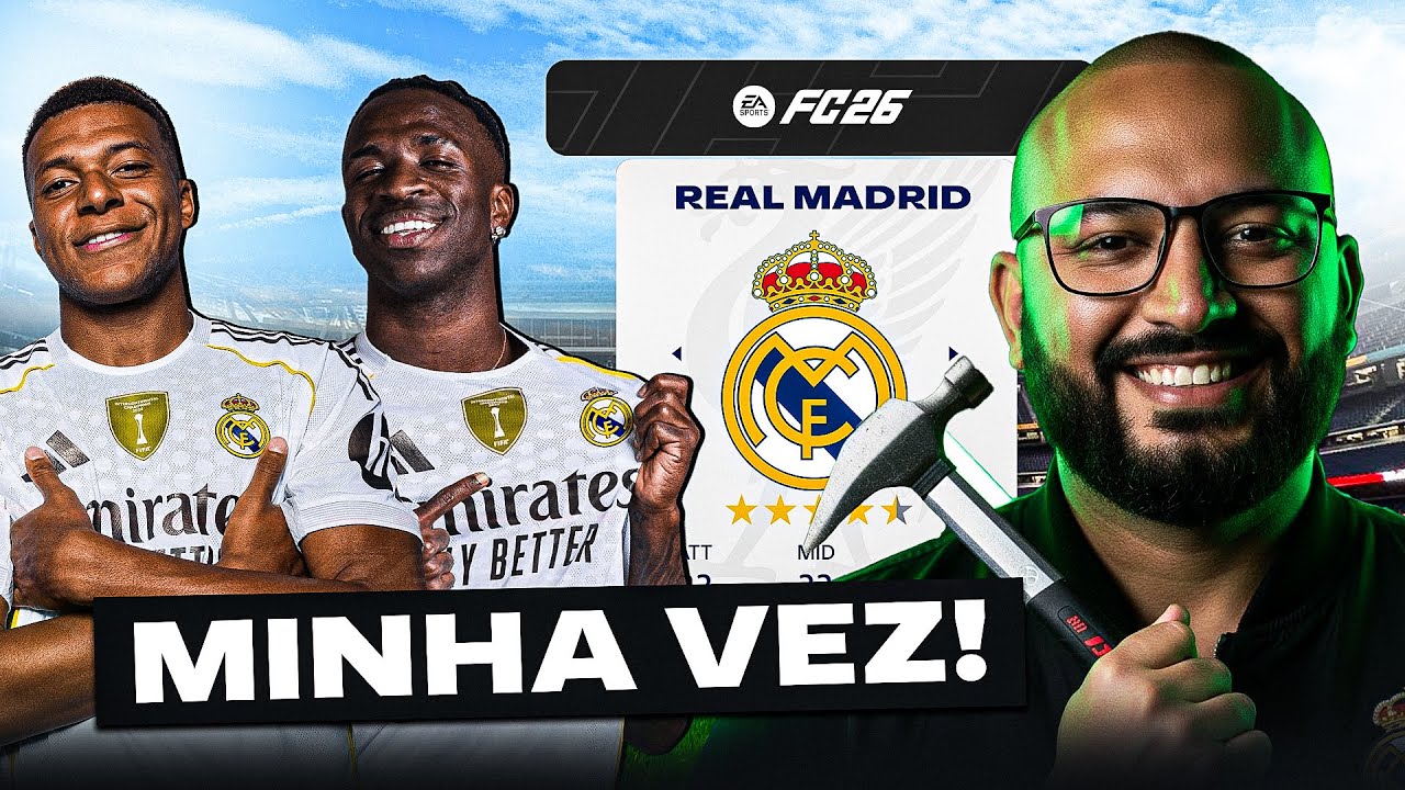 EAFC 26 | O REAL MADRID ESTÁ EM CRISE… EU ASSUMI. SERÁ QUE DEU CERTO?