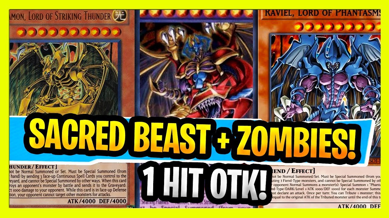 Sacred Beasts + Zombies = 1 HIT OTK 10,000+ DAMAGE! Armityle the Chaos Phantom Yugioh Sacred Beasts