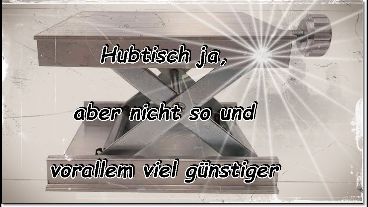 Bohrtischverl&auml;ngerung ganz einfach selber machen mit H&ouml;henverstellung, einfach Genial