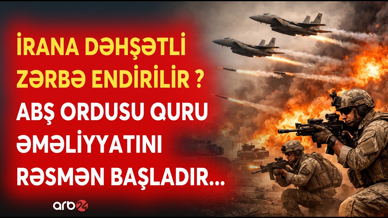 TƏCİLİ! ABŞ MİSLİ G&Ouml;R&Uuml;LMƏMİŞ H&Uuml;CUMU BAŞLADIR? - Minlərlə hərb&ccedil;i İran YAXINLIĞINA G&Ouml;NDƏRİLDİ - CANLI