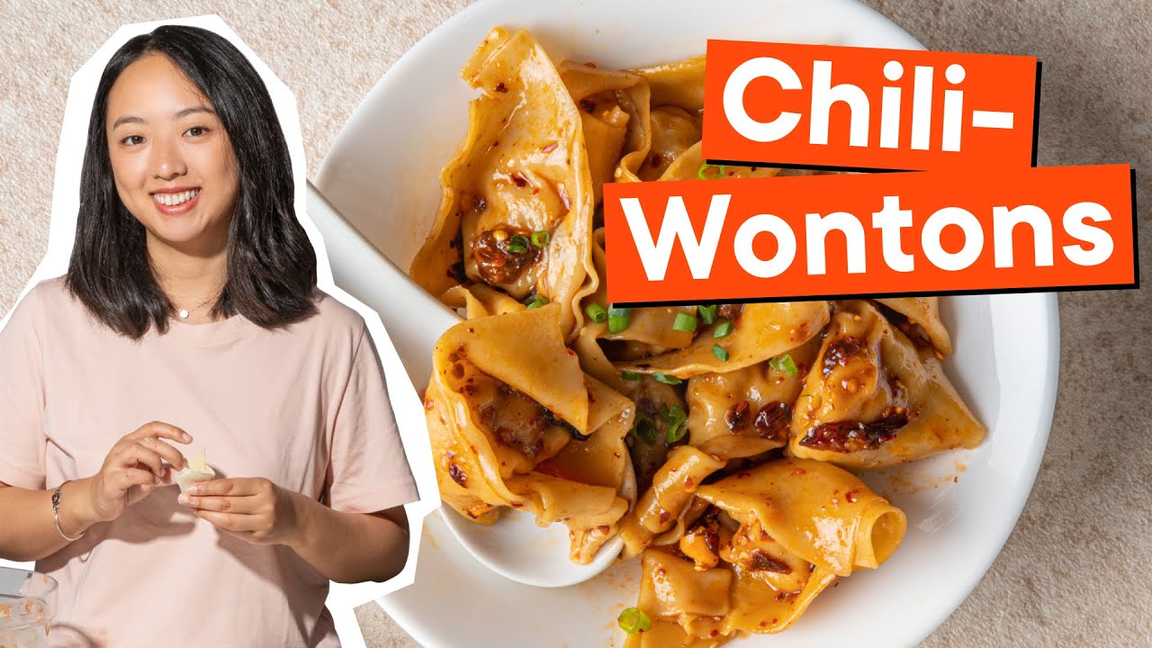 Chili-Wontons nach Sichuan-Art
