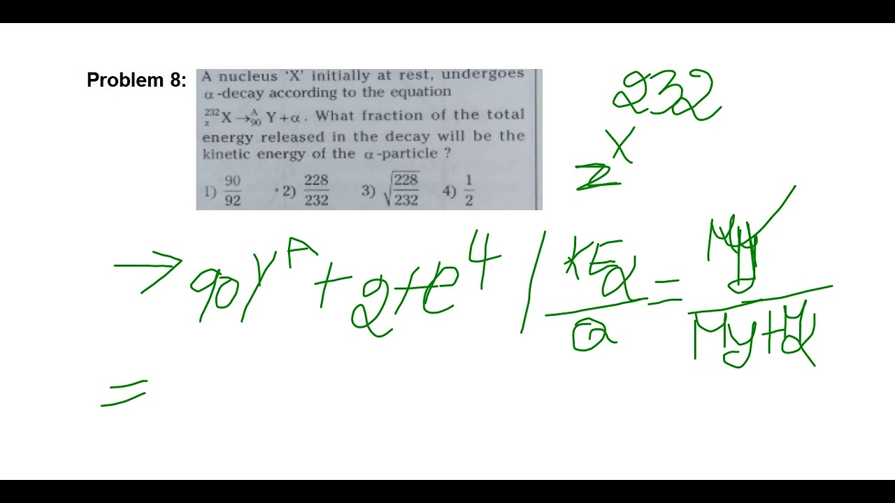 Kinetic Energy of alpha particle | given in JEE Mains 2021