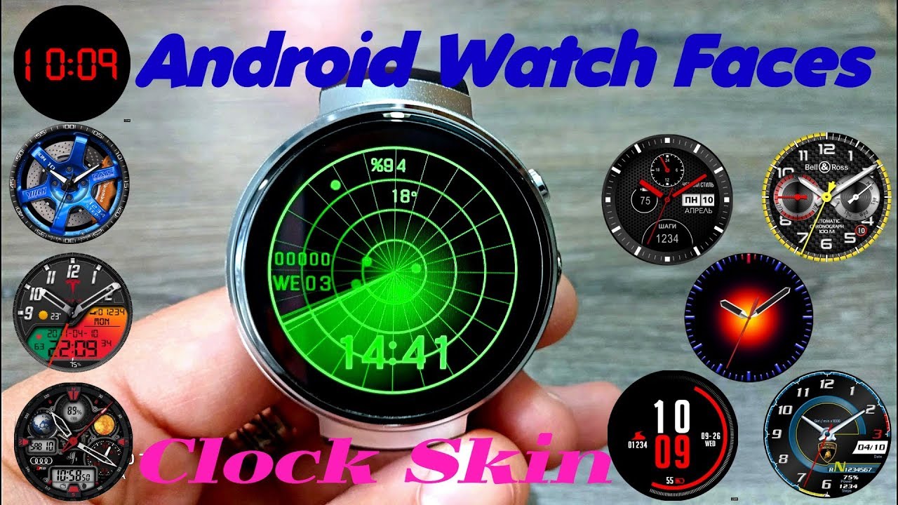 Установка циферблатов на смарт часы! Android Watch Faces!