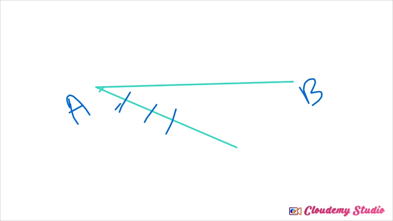 How to divide a line in equal 2 part and how to decide a line in more than 2 part