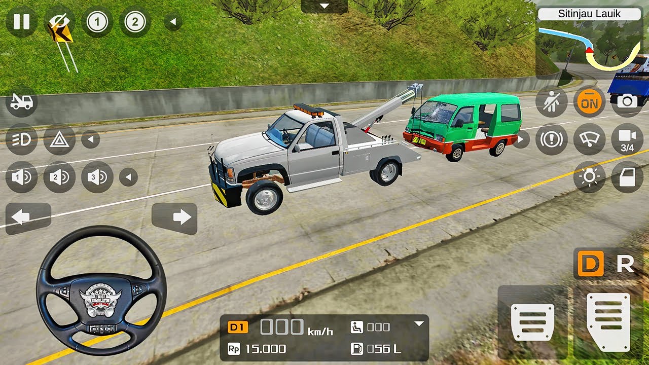 Car Towing Truck Driving Mod - Bus Simulator Indonesia - Android Gameplay