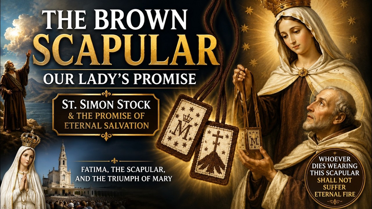 St. Simon Stock (16 May): The Brown Scapular - The Sign of Consecration - Salvation