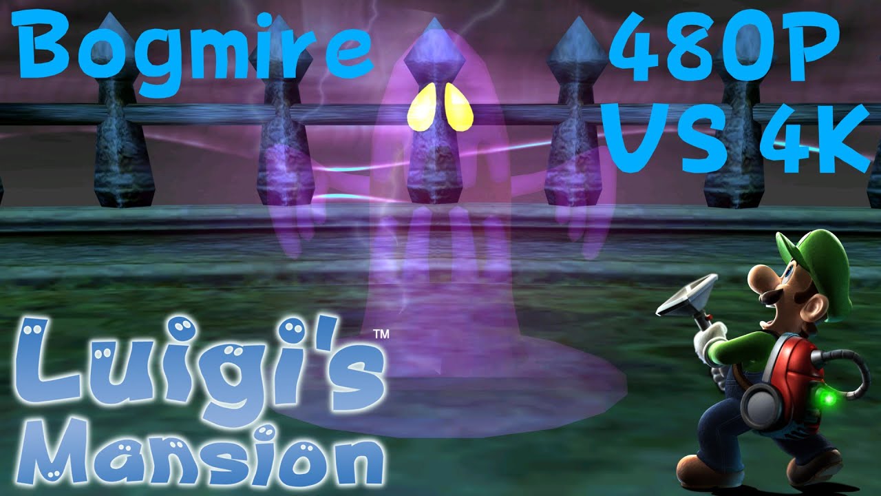 Luigi's Mansion: Bogmire Boss Battle in 480p VS 4K!