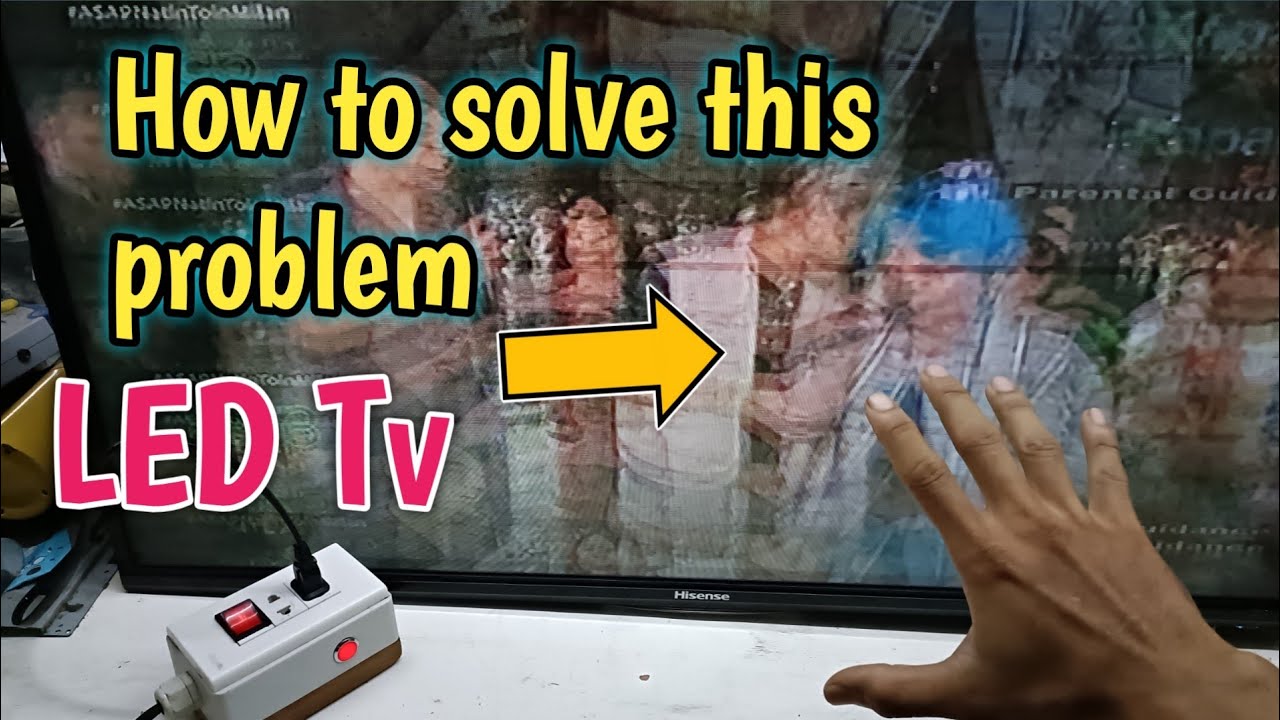 Led tv repair # vertical Bar, double image, flickering(HISENSE 39