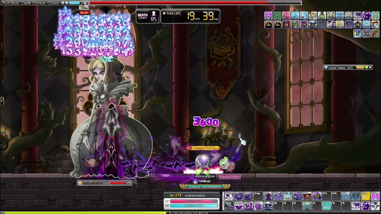 Maplestory Night Walker Progression - 5k stat 7 min CRA solo