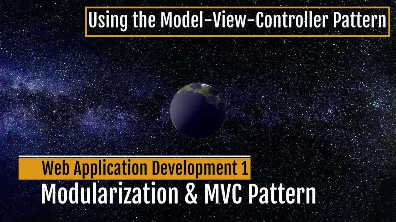 [WAD1 Week 9] Modularization in Node.js and Express