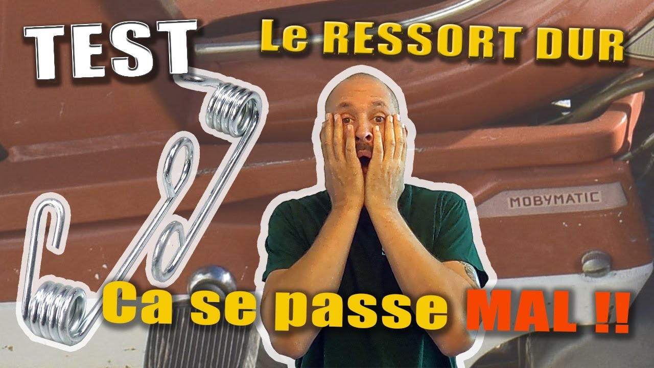 Je teste un ressort moteur dur sur mon MBK 40V AV7 Airsal 70 SHA 15