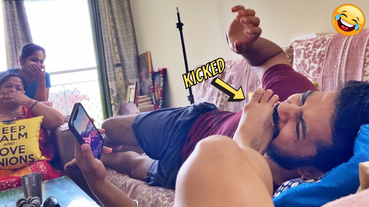 SHE KICKED ME AND BROKE MY NOSE...(PRANK WAR)