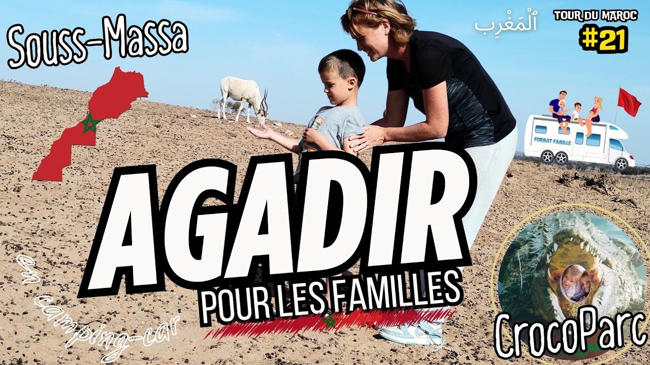 Safari en famille à Agadir  𓃴 La magie du Maroc 🇲🇦 ! Réserve de Souss-Massa + CrocoParc 🐊