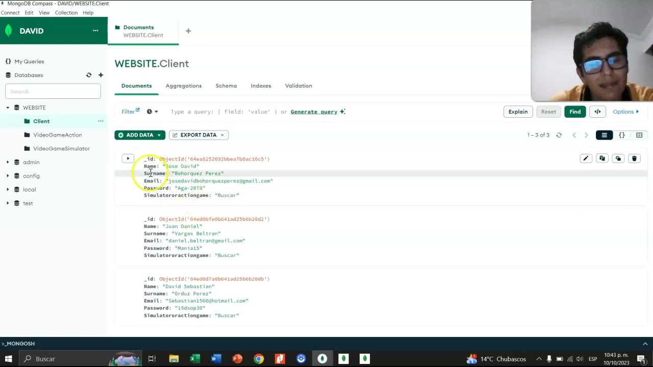 COMO HACER BASES DE DATOS EN MONGODB COMPASS