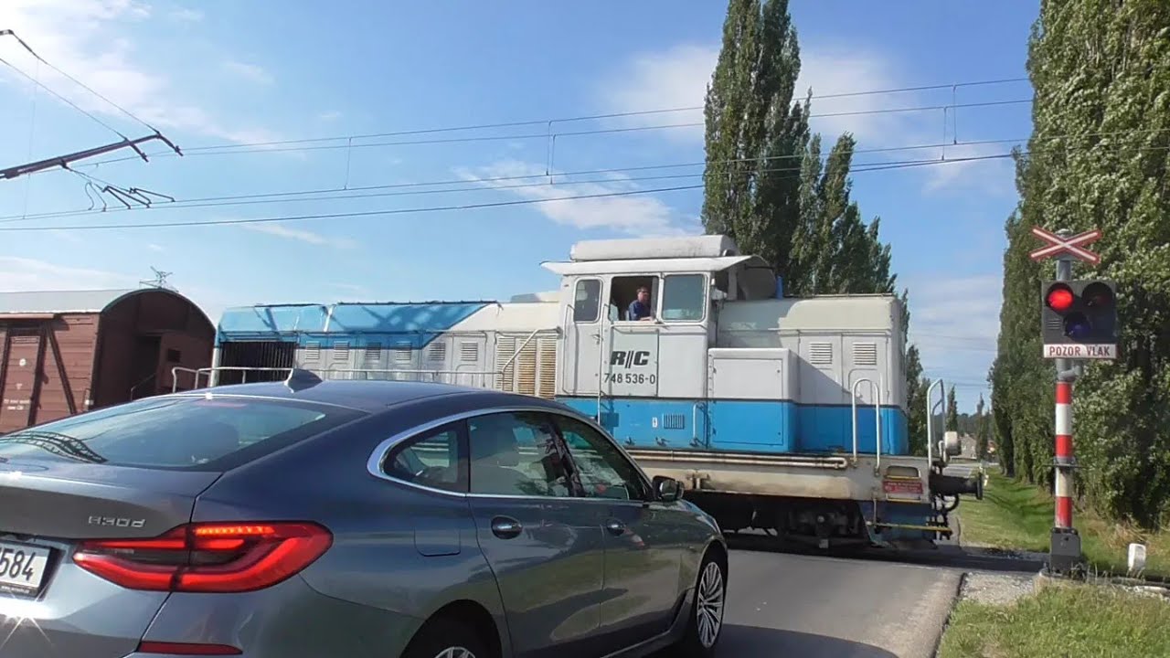 Železniční přejezd (AŽD 71) České Budějovice-Kněžské Dvory #2 (nemanická spojka) - 22.8.2020