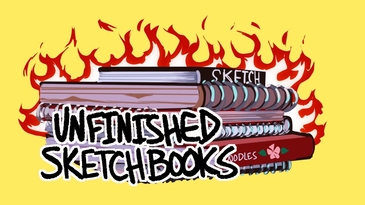Roasting My Unfinished Sketchbooks | Sketchbook Tour