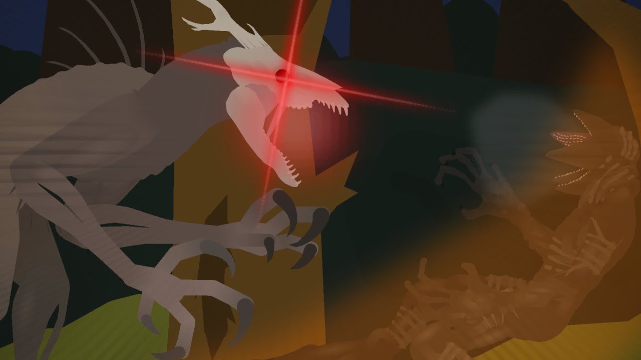 The Wendigo vs The Demogorgon (somewhat)| sticknodes animation #halloween