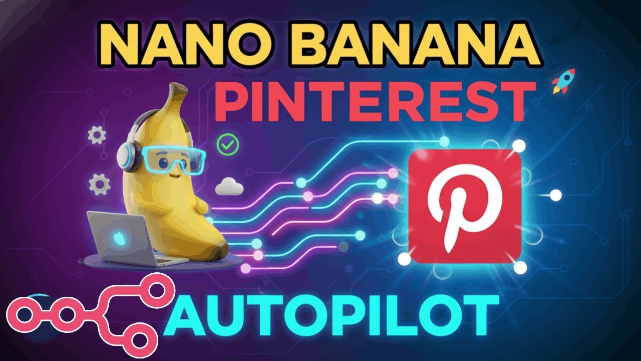 Превратите Nano Banana в маркетинговую машину Pinterest с помощью n8n Automation