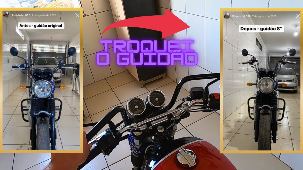 TROCA GUIDÃO ALTO PARA INTERCEPTOR 650