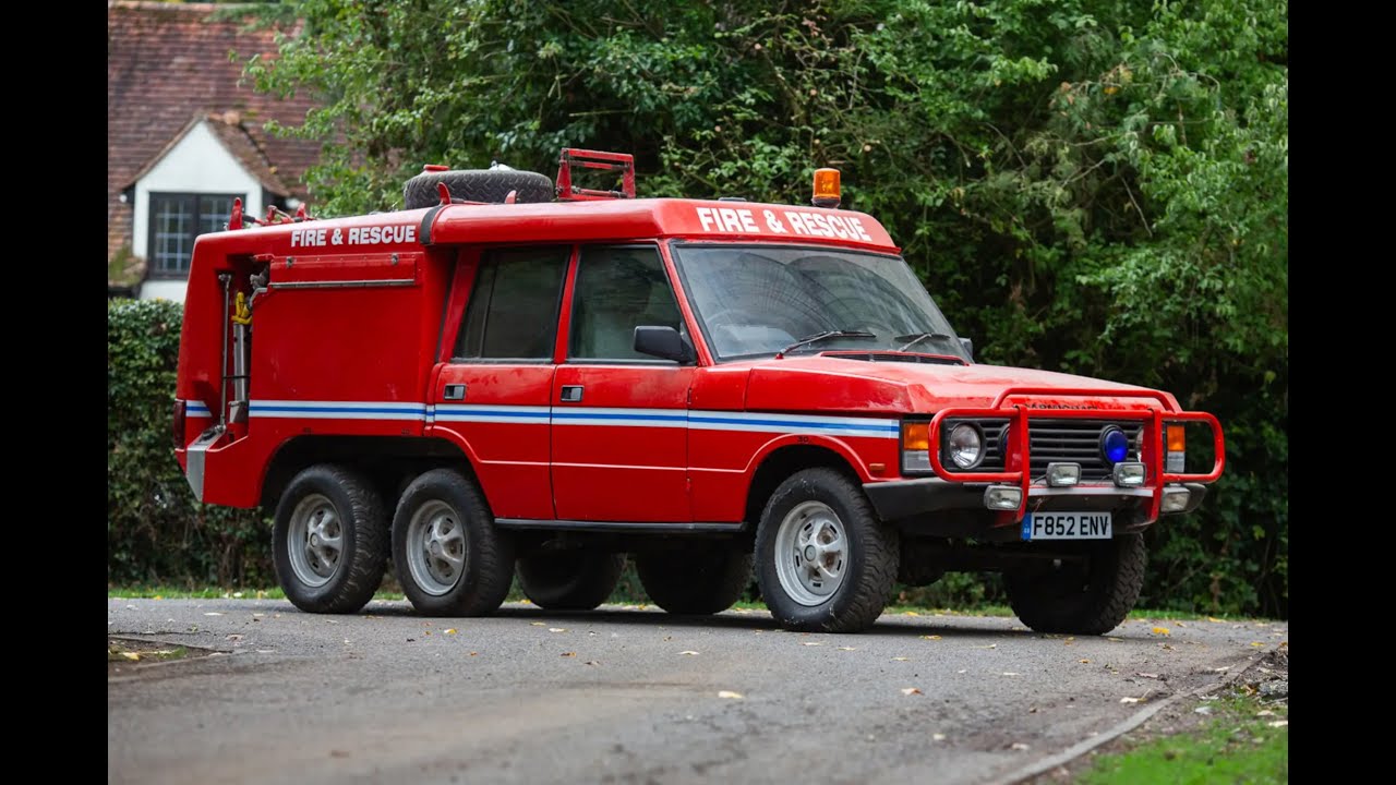 Range Rover Carmichael '6 x 6' 1989 года выпуска, пожарная служба и спасатели