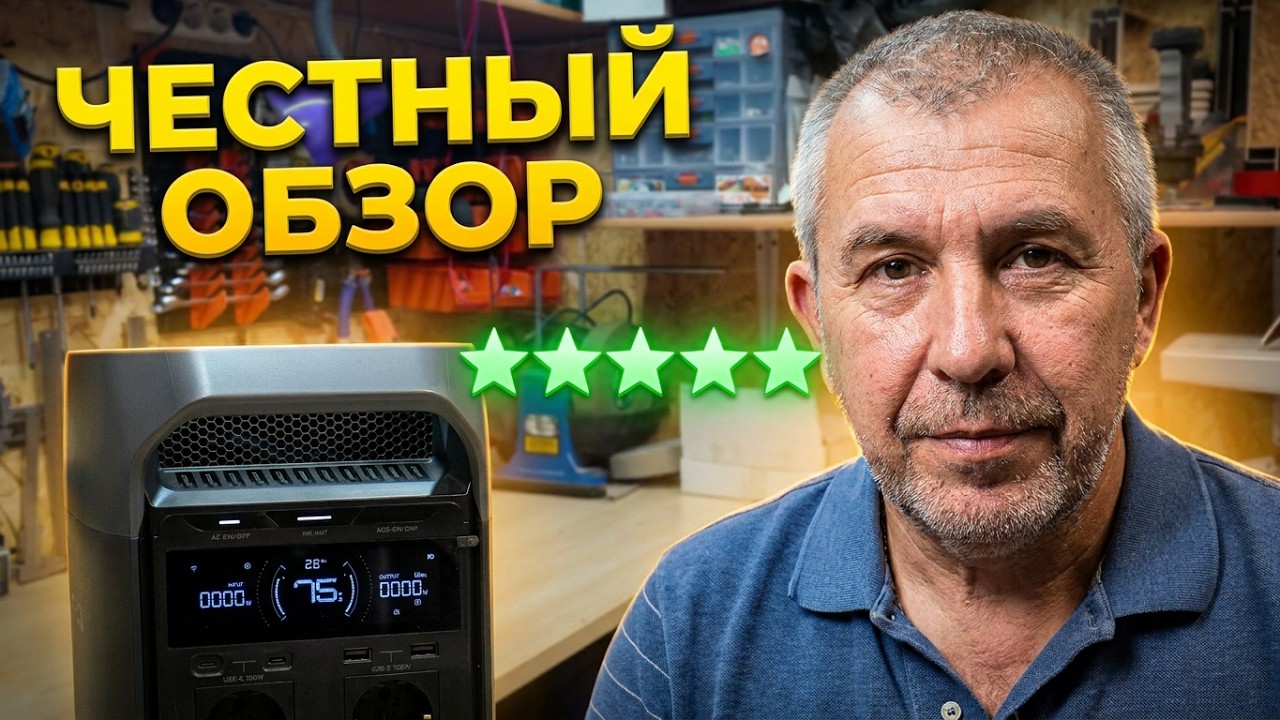 EcoFlow Delta 3 в частном доме. Обзор и подключение.