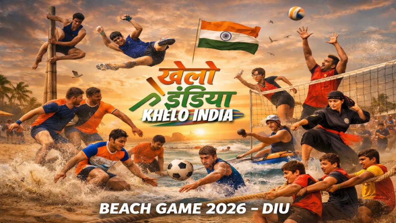 Khelo India Beach Game Anthem - 2026 | Diu Ki Ret, Desh Ka Josh | Josh On The Beach&ndash;Khelo India 2026