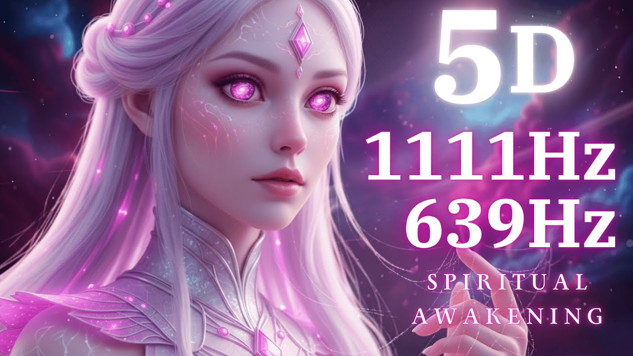 5D Spiritual Awakening ✨ 1111Hz + 639Hz | Angelic Vocals for DNA Repair & Cosmic Alignment