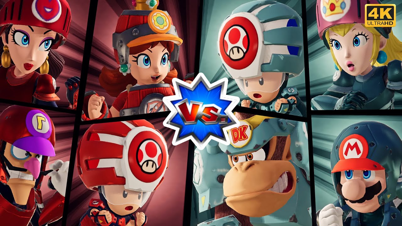 Daisy Vs. Toad - Mario Strikers: Battle League ⁴ᴷ