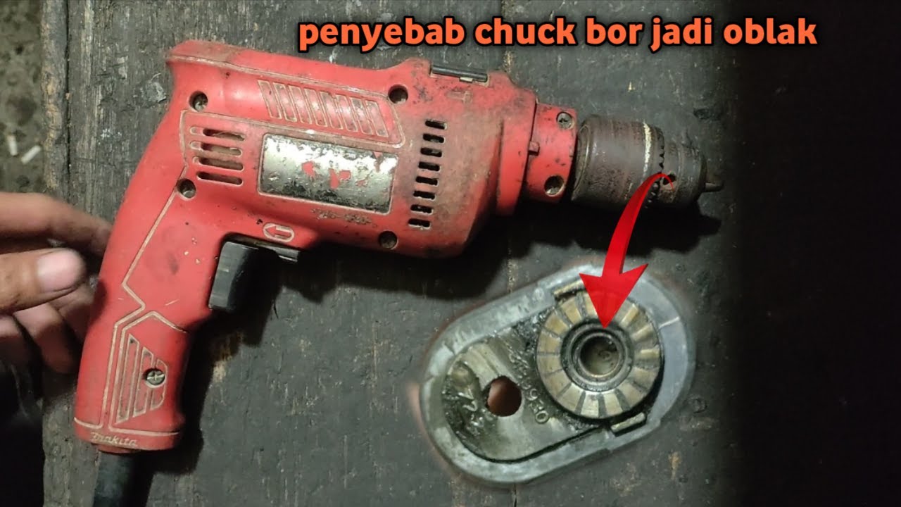 Cara mengganti bushing bor MAKTEC MT80B || penyebab chuck bor oblak