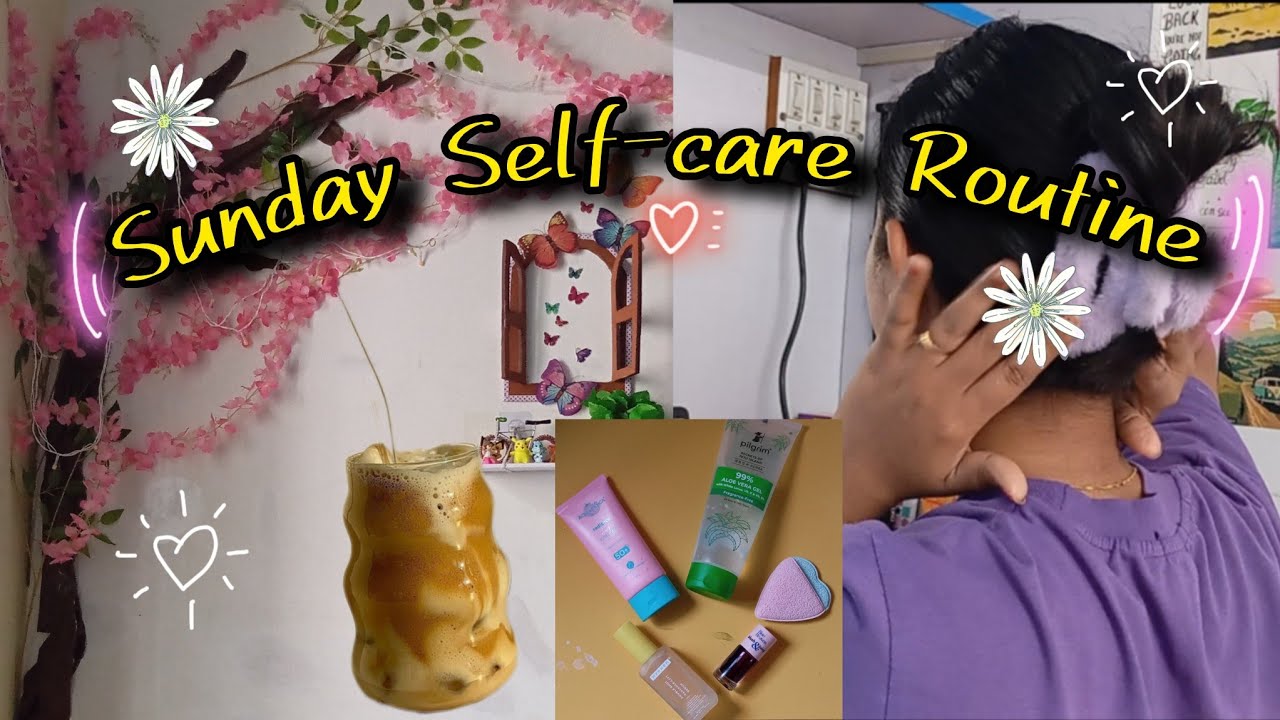 My Sunday Self Care Routine ✨🎀 Skincare,Face Scrub,Waxing + Cozy Snacks and Coffee ☕#selfcareroutine