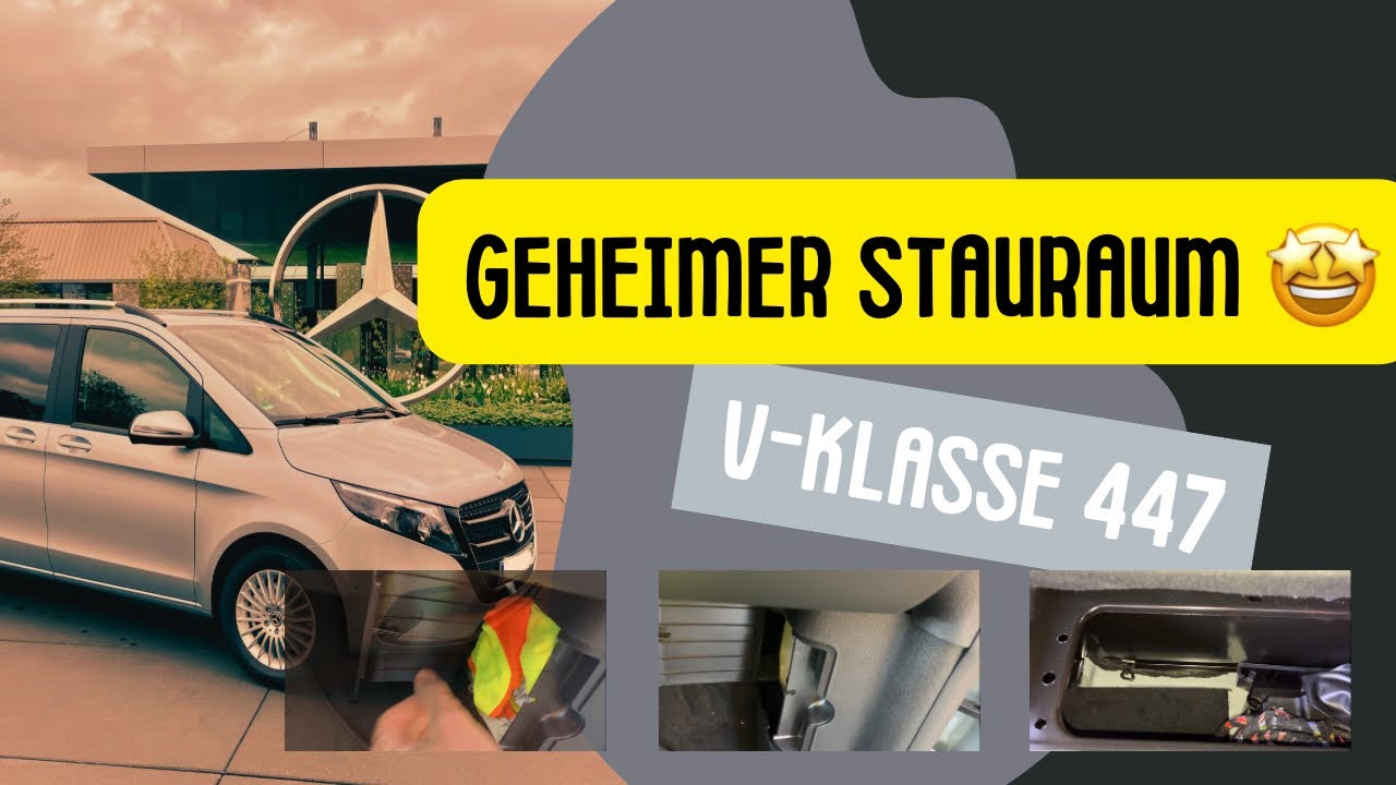 3 versteckte Zusatz-Fächer | Der V-Klasse Tipp | Mehr Stauraum im Mercedes-Benz 447 #mercedes