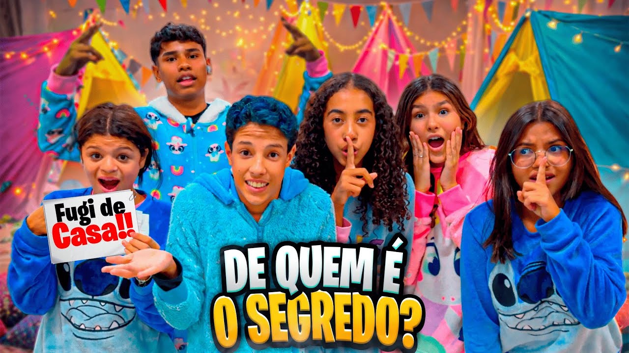 DE QUEM É O SEGREDO ?? Festa do Pijama na Mansão de Férias 
