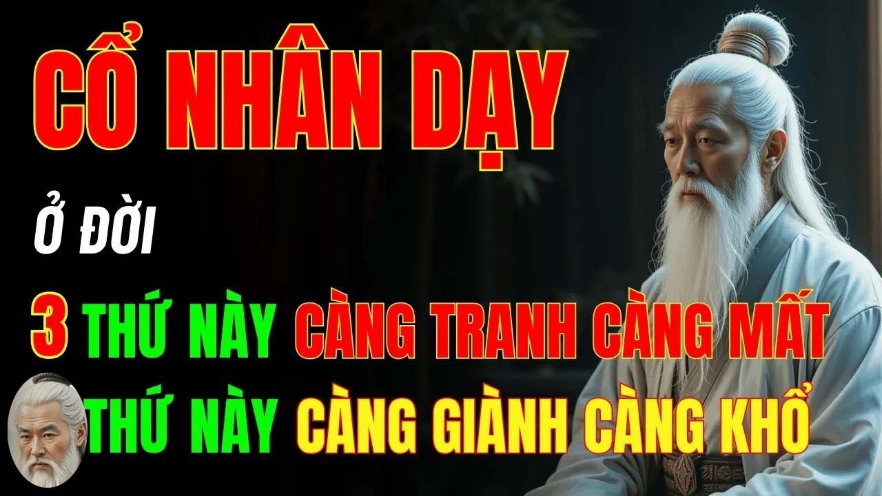 Cổ Nhân Dạy   Người Khôn Nhất Định Phải Biết – 3 Thứ Không Tranh, 4 Thứ Không Giành