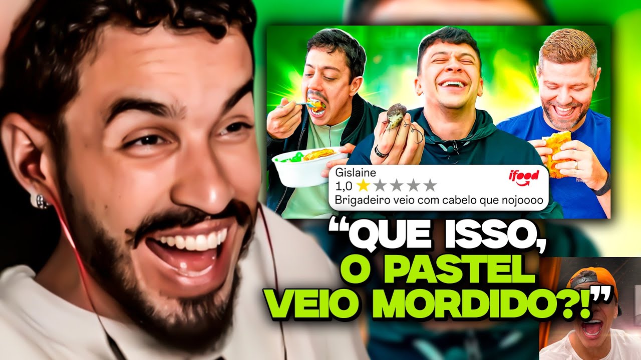 PROVAMOS AS PIORES COMIDAS DO IFOOD! - CANAL CANALHA | REACT DO STAG