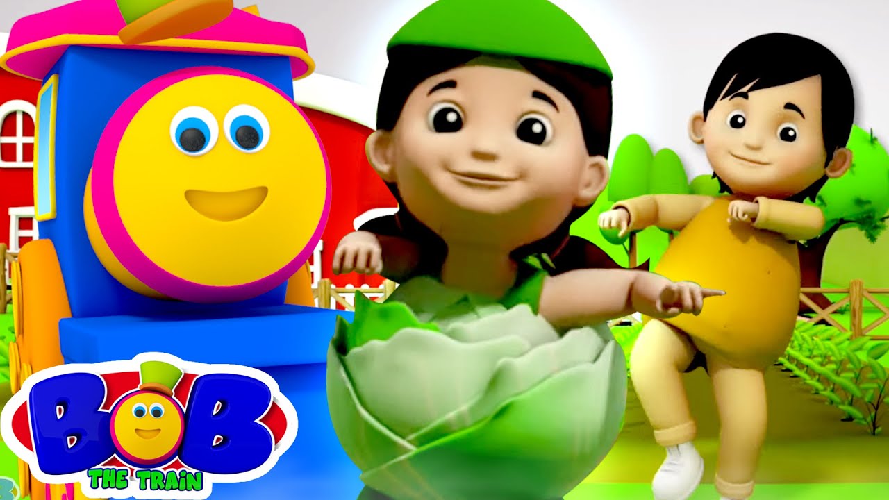 Vegetable Song | Kids Learning Video | Nursery Song & Baby Rhymes | Children's Music - Bob The Train