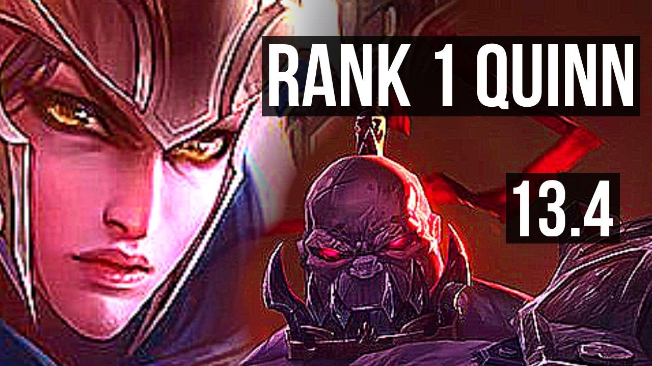 QUINN vs SION (TOP) | Rank 1 Quinn, 800+ games | KR Challenger | 13.4