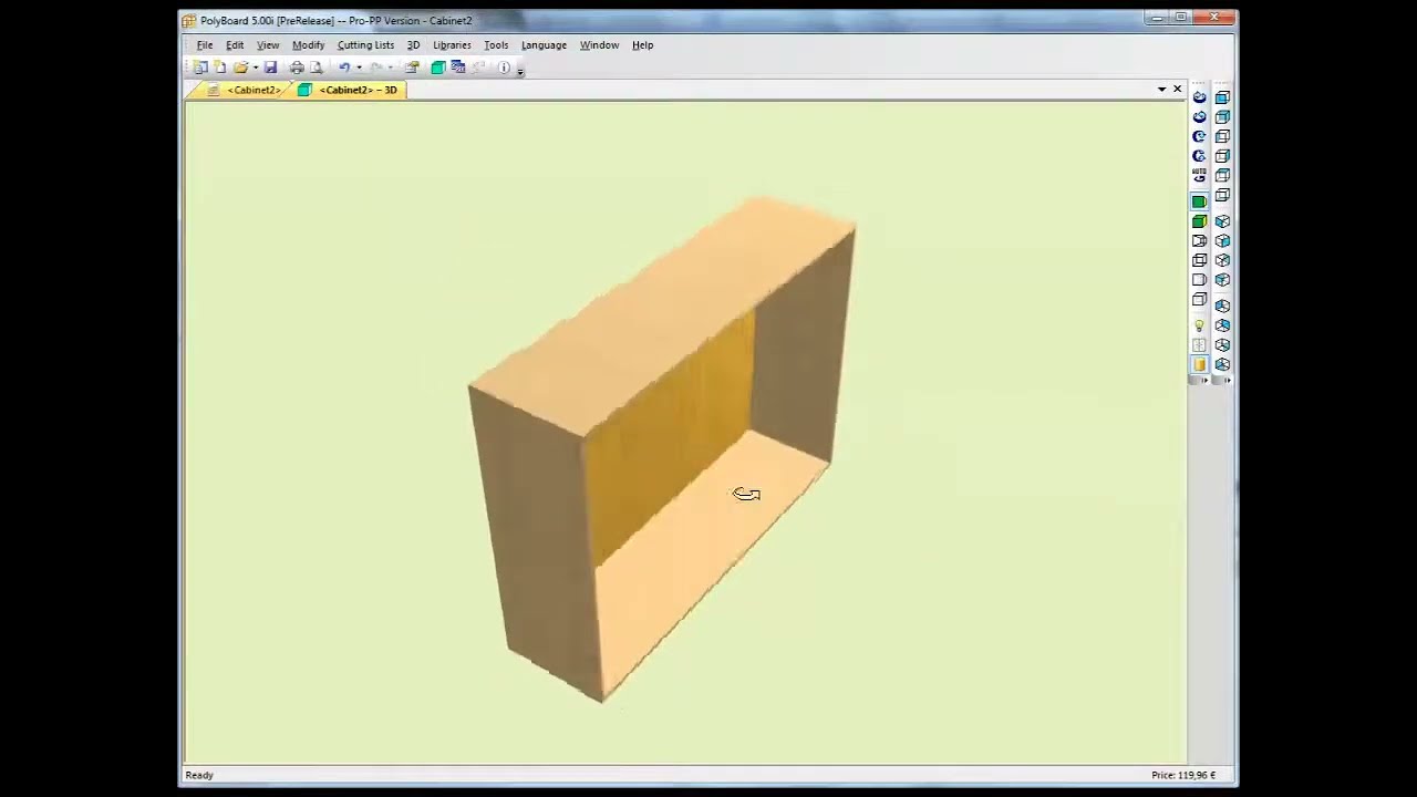 Базовый дизайн мебели с использованием программного обеспечения PolyBoard для проектирования шкаф...