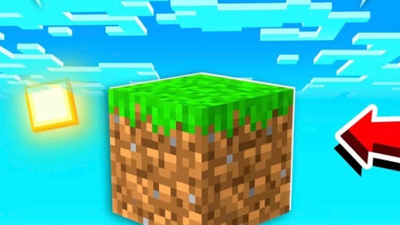 Minecraft One block oynuyoruz,ama kalitesiz bir mod.