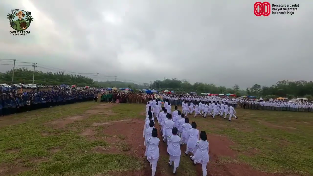 Upacara HUT RI ke 80 Kecamatan Sungai Rumbai Kabupaten Dharmasraya